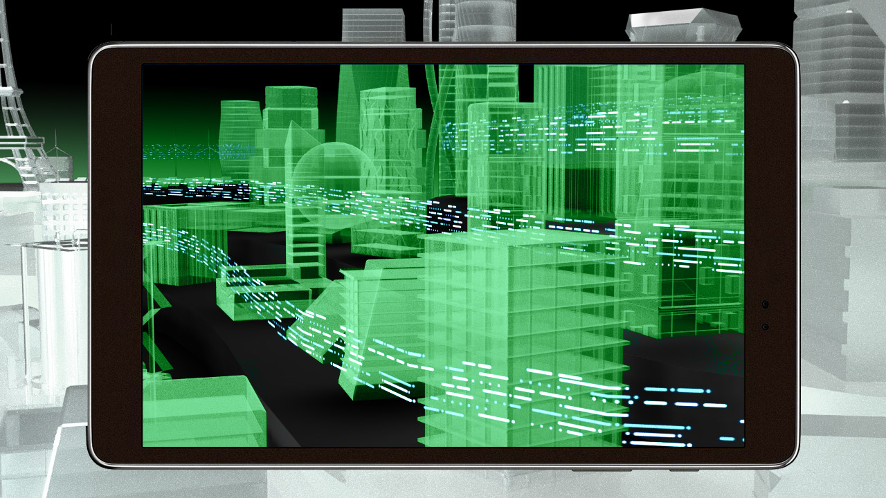 The AR app reveals streams of unused data generated by the Internet of Things.